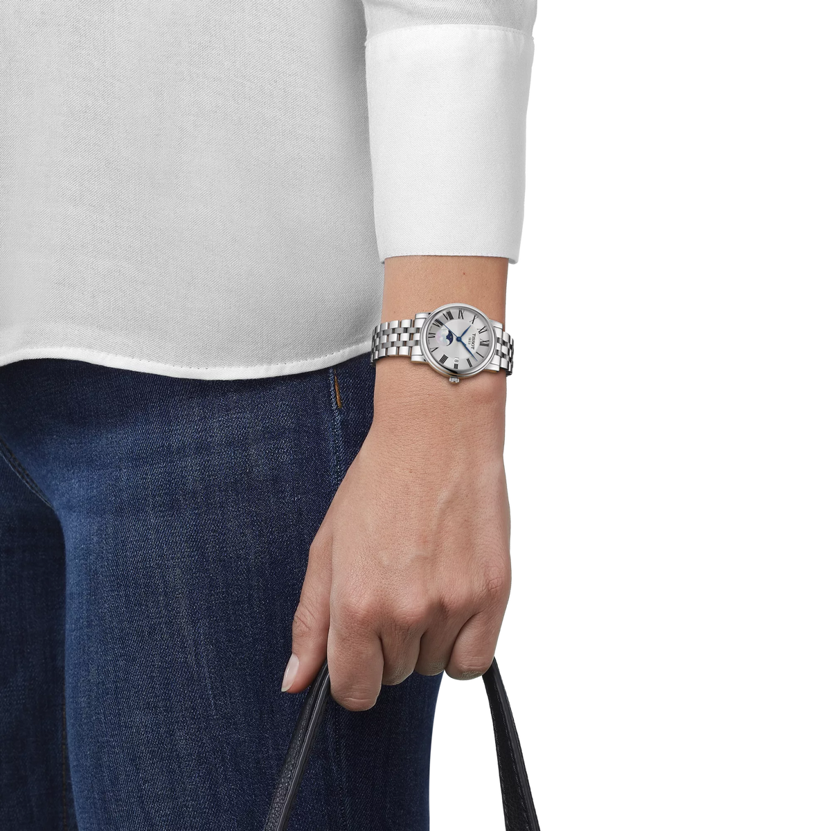Женские часы Tissot Carson Premium 32 мм, цвет: Серебряный — фото 3