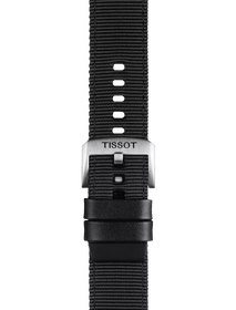 ซูมเข้า สายผ้าทอทิสโซต์แท้สีดำ ความกว้างระหว่างหูสาย 22 มม.