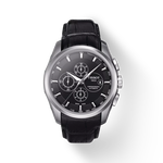 Front view of the watch Tissot Couturier Automatic Chronograph with shadow