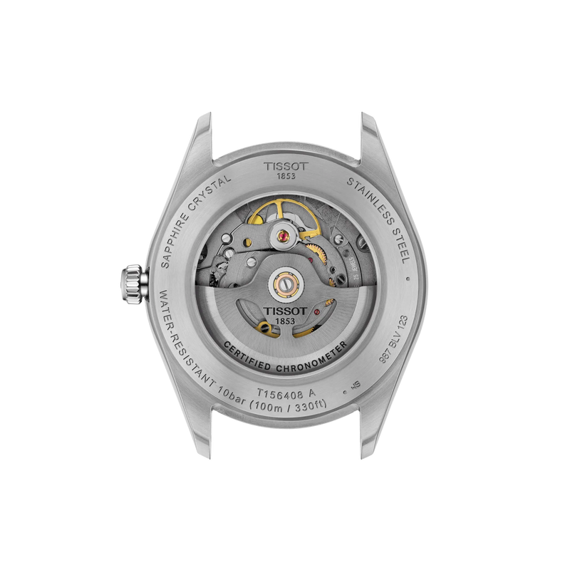 Vista posterior de la caja del reloj Tissot Ballade 39mm