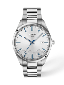 Front view of the watch Tissot PR 100 Jungfraubahn 40mm with shadow
