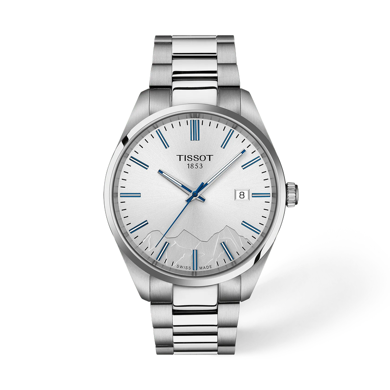 vista frontale dellorologio {0} con ombra