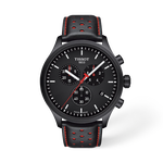 Vorderansicht der Uhr Tissot Chrono XL Swiss Basketball mit Schatten