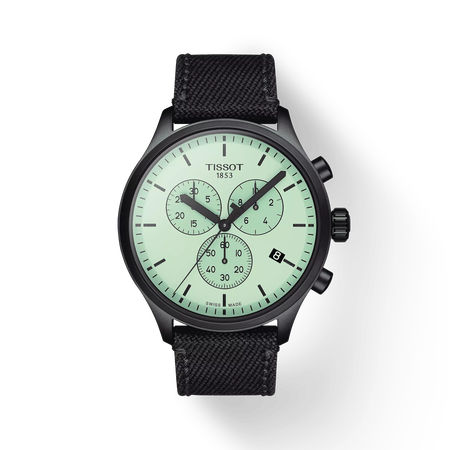 Front view of the watch Tissot Chrono XL with shadow