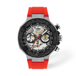 Front view of the watch Tissot T-Race MotoGP 2026 45mm with shadow