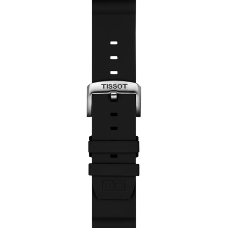 Zoom on Silikonowy czarny pasek Tissot 22 mm