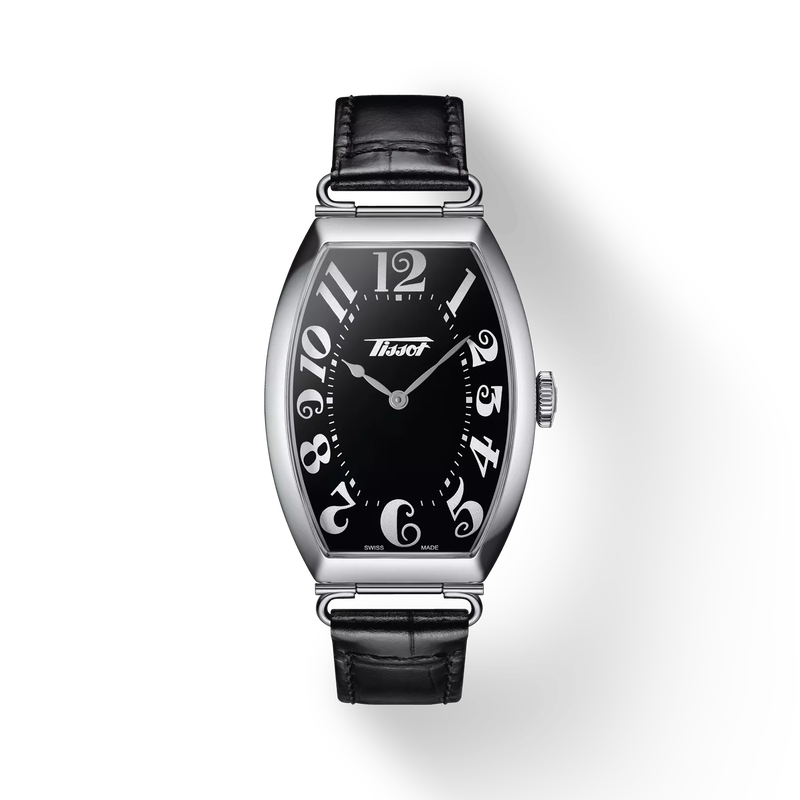 Front view of the watch Tissot Heritage Porto with shadow