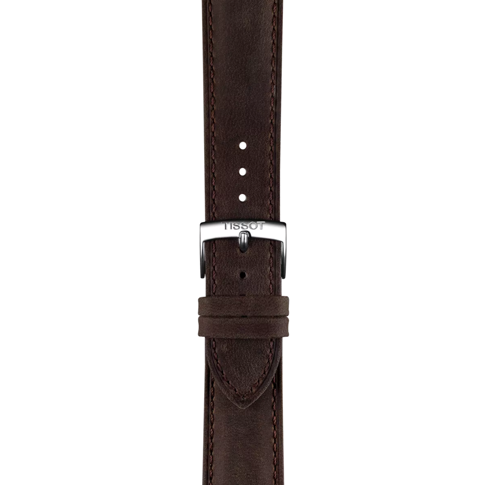 확대 티쏘 정품 브라운 레더 스트랩 20 mm