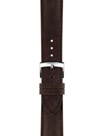 확대 티쏘 정품 브라운 레더 스트랩 20 mm