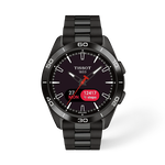 Vista frontal del reloj Tissot T-Touch Connect Sport 43.75mm con sombra