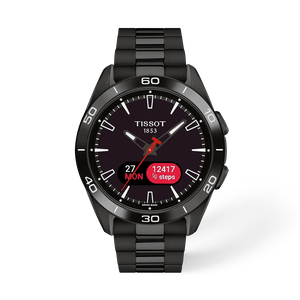 Vorderansicht der Uhr Tissot T-Touch Connect Sport 43.75mm mit Schatten