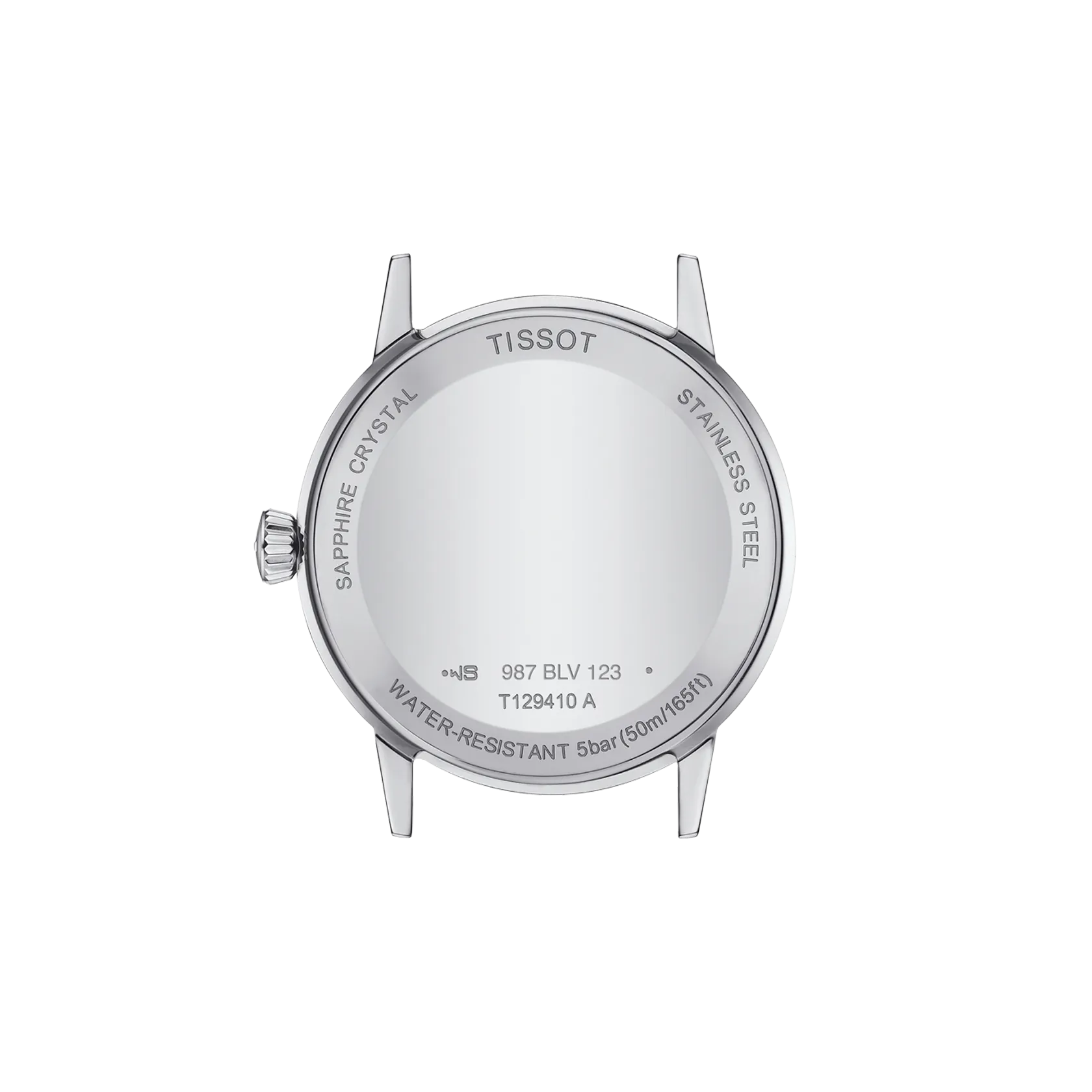 R&uuml;ckansicht des Geh&auml;uses der Uhr Tissot Classic Dream 42mm