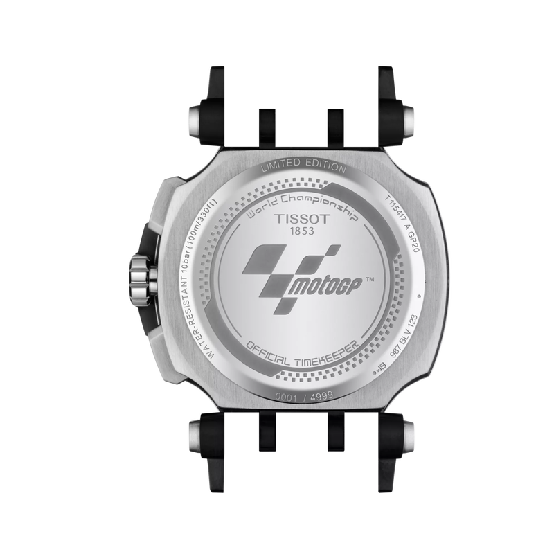 시계 케이스 뒷면 보기 티쏘 티-레이스 모토GP 크로노그래프 한정판