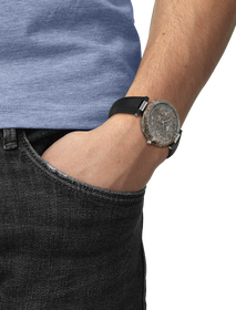 Simulation of the watch Tissot Rockwatch 38mm on a wrist