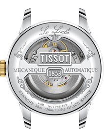 Back view of the watch case Tissot Le Locle 39.3mm