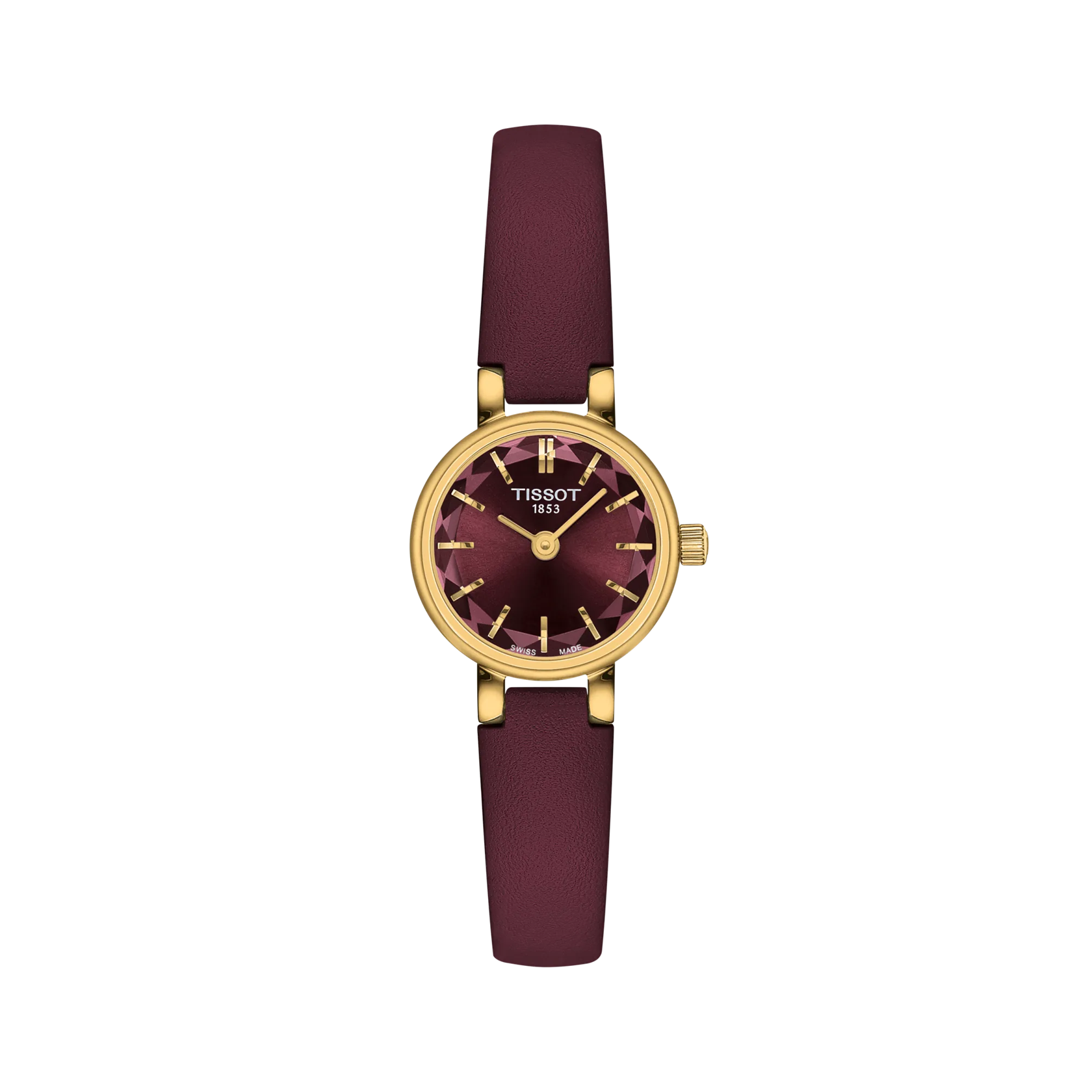 Front view of the watch Tissot Lovely Round 19.5mm