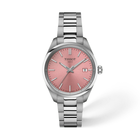 TISSOT PR 100 34mm の正面図・影あり