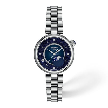Front view of the watch 天梭Desir系列29.6mm with shadow