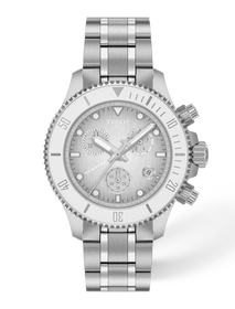 Front view of the watch Tissot Seastar 1000 38mm with shadow