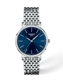 Front view of the watch Tissot Everytime 34mm with shadow