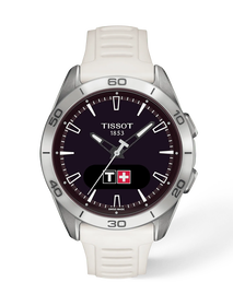 Front view of the watch Tissot T-Touch Connect Sport 43.75mm with shadow