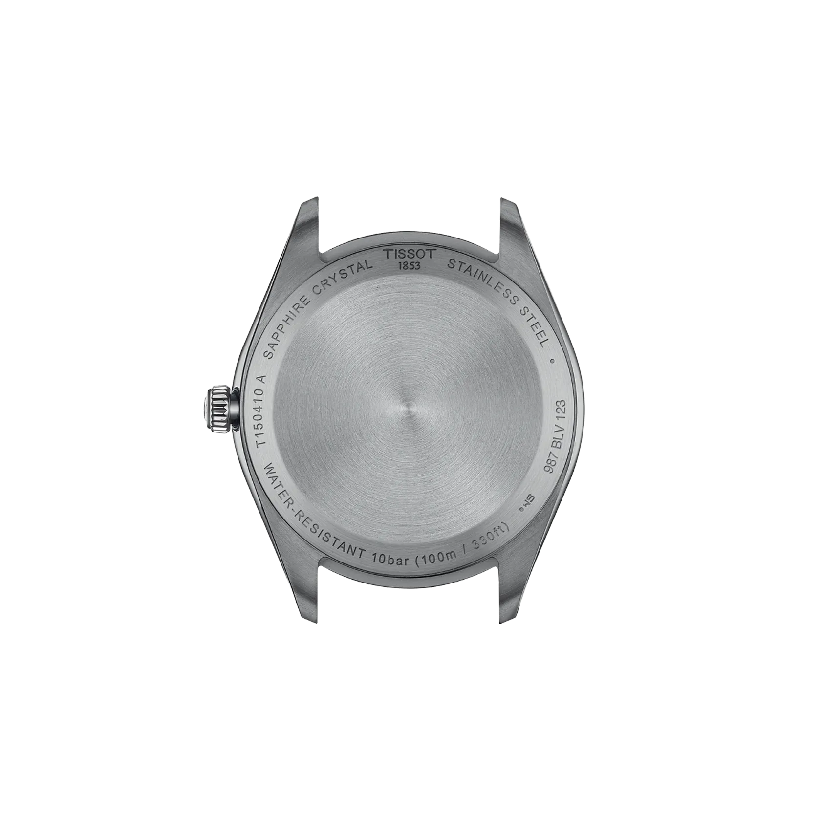Back view of the watch case Tissot PR 100 40mm