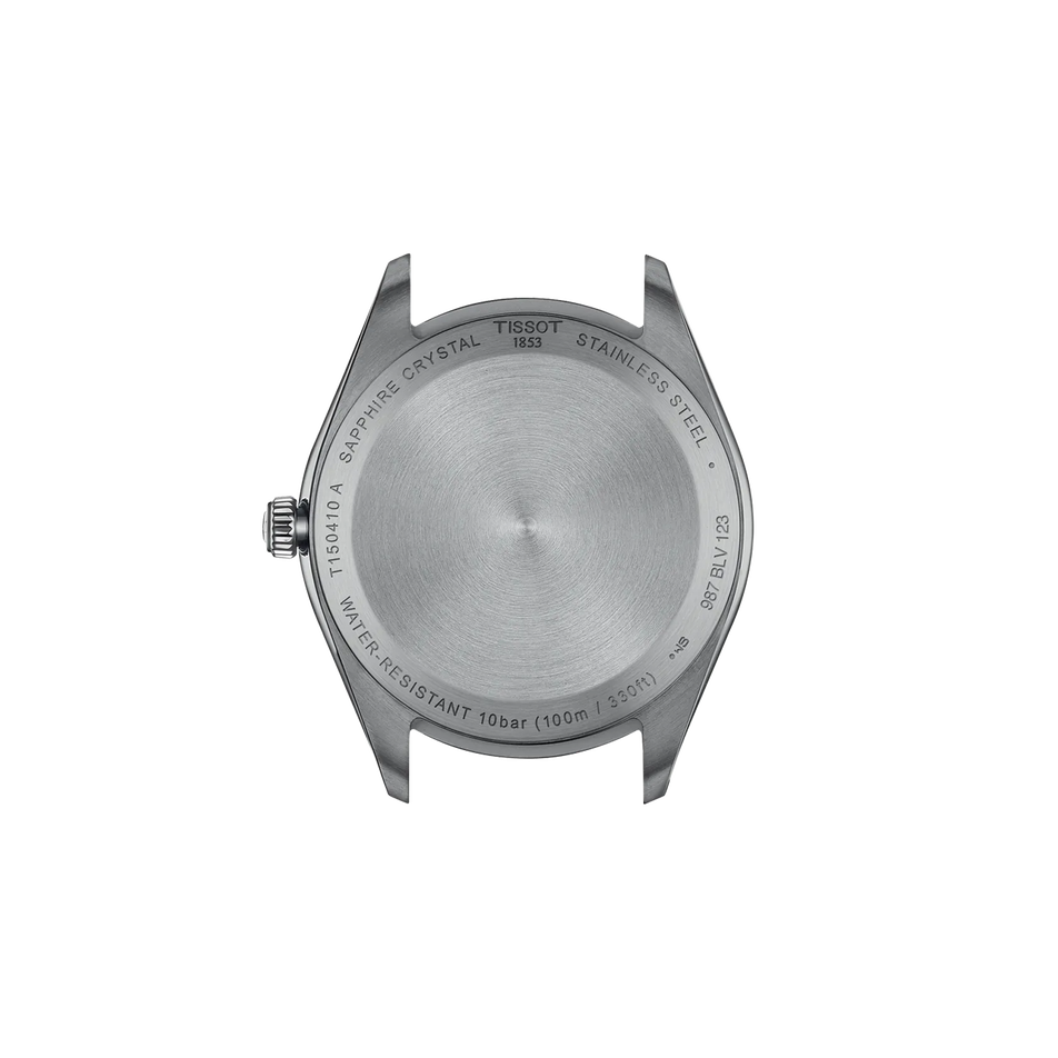 Rückansicht des Gehäuses der Uhr Tissot PR 100 40mm