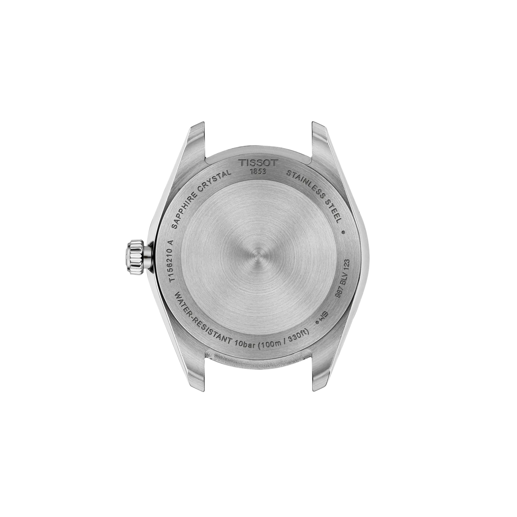 Back view of the watch case Tissot Ballade 34mm