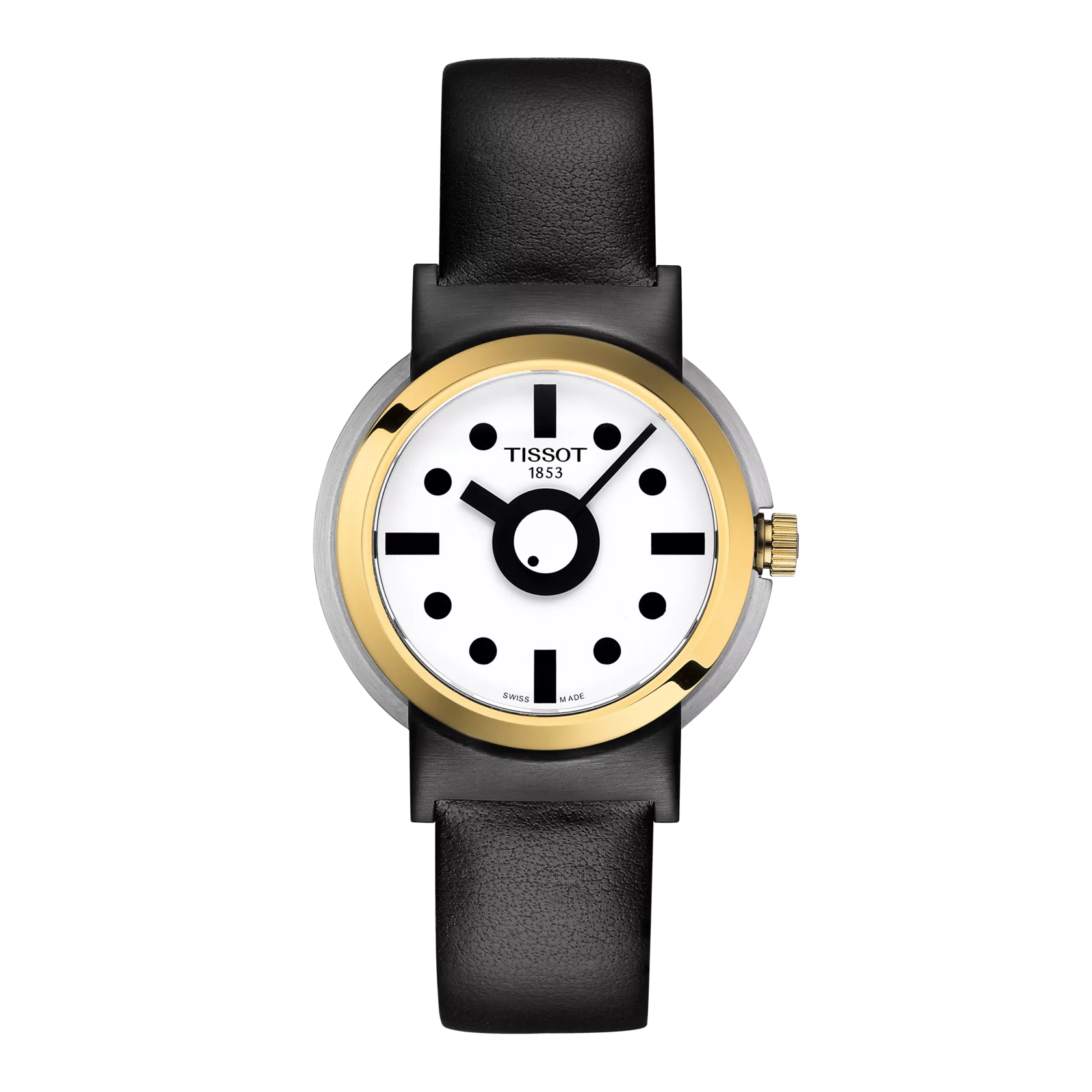 Front view of the watch Tissot Heritage Memphis Lady