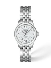 Front view of the watch Tissot Le Locle 25.3mm with shadow