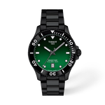 Front view of the watch Tissot Seastar 1000 40mm with shadow