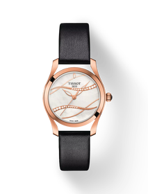 Front view of the watch Tissot T-Wave with shadow