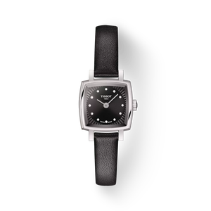 Front view of the watch Tissot Lovely Square with shadow