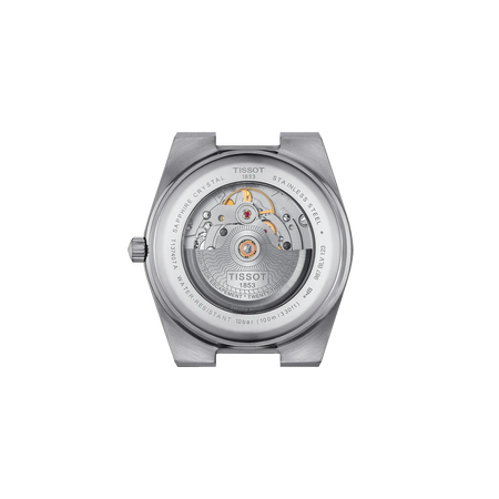 Back view of the watch case Tissot PRX Gold 40mm