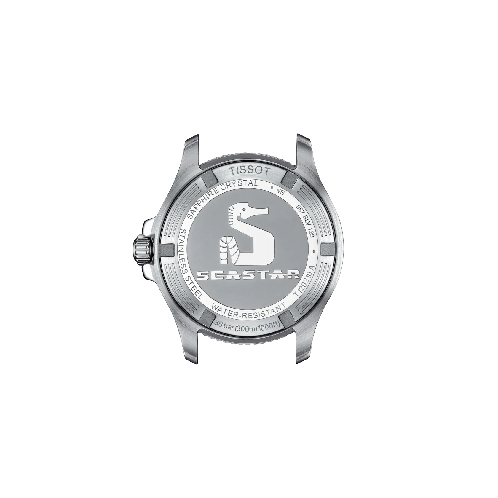 시계 케이스 뒷면 보기 티쏘 씨스타 1000 쿼츠 36mm