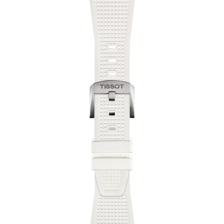 Zoom on Tissot Official White PRX 40mm Rubber Strap