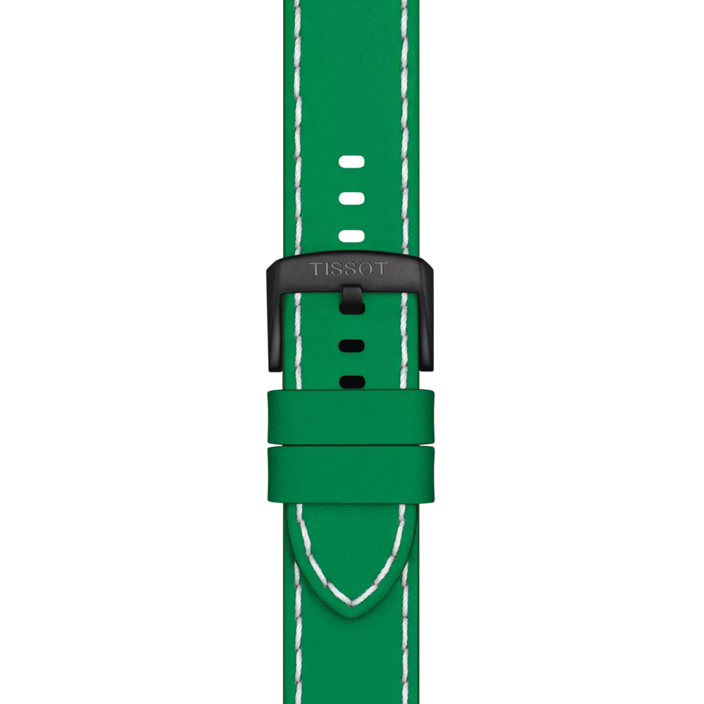 Zoom sur Bracelet officiel Tissot NBA Dallas Mavericks cuir Entre-cornes 22 mm