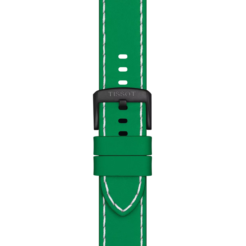 Zoom sur Bracelet officiel Tissot NBA Dallas Mavericks cuir Entre-cornes 22 mm