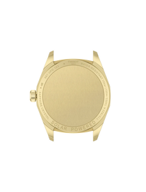 Back view of the watch case Tissot PRC 100 Solar 34mm