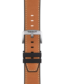 Zoom on Tissot Official Brown Leather Strap Lugs 23 mm