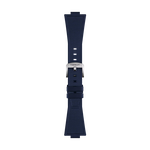 Front view of Tissot Official Blue PRX 40mm Rubber Strap