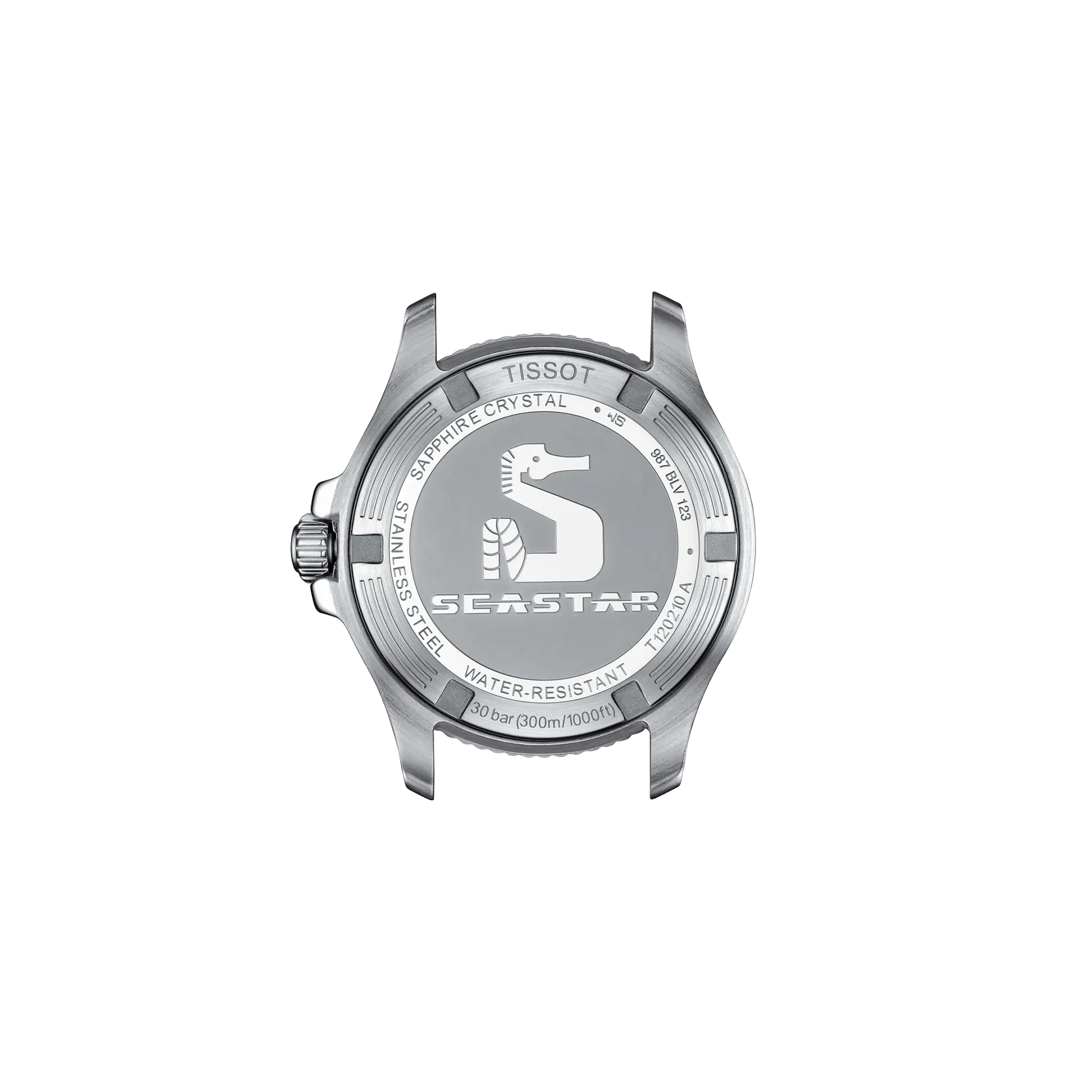 시계 케이스 뒷면 보기 티쏘 씨스타 1000 쿼츠 36mm