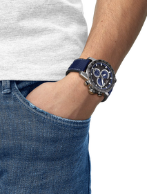 Simulation of the watch Tissot Supersport Chrono 45.5mm on a wrist