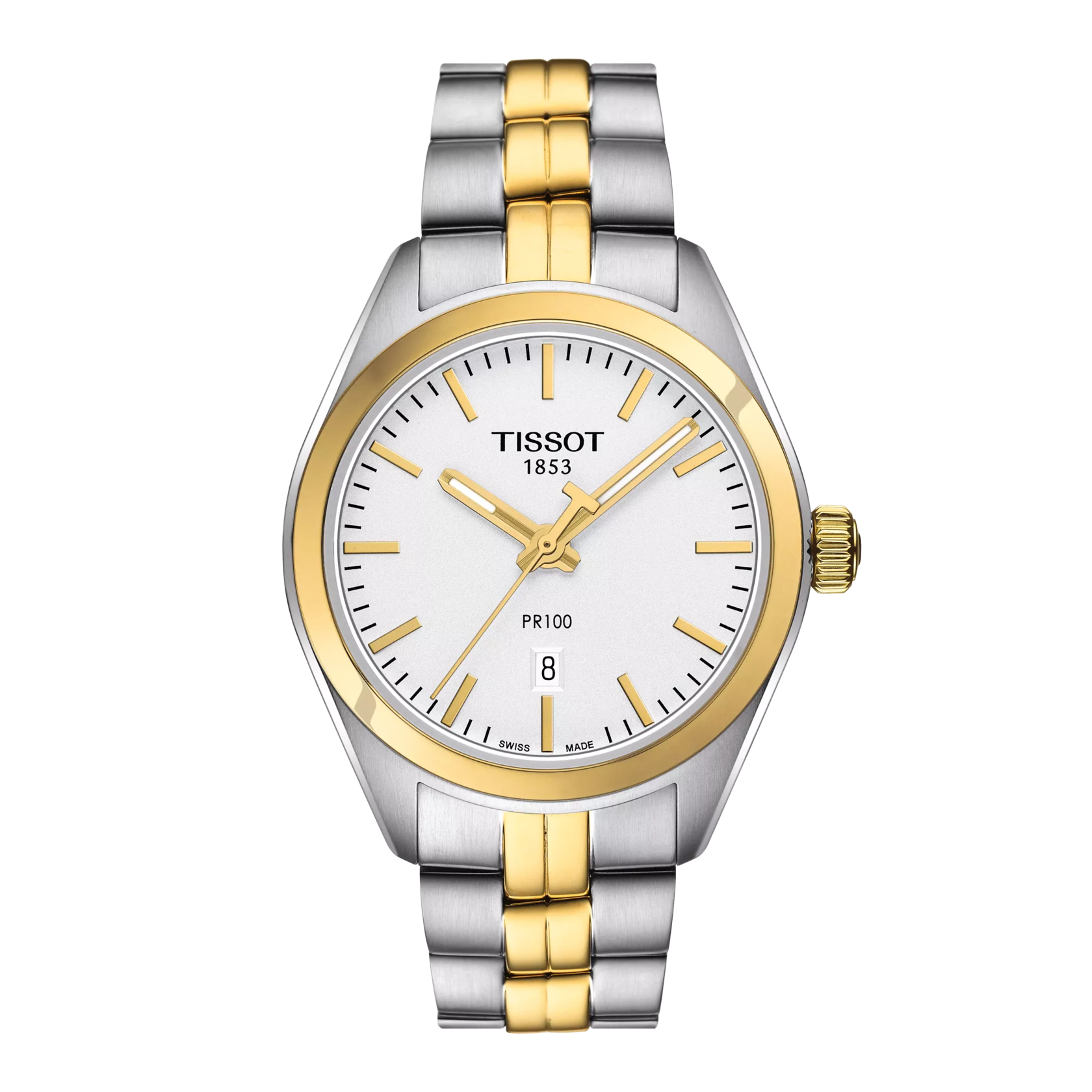 Front view of the watch Tissot PR 100 Lady