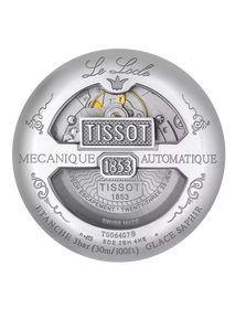 Back view of the watch case Tissot Le Locle Powermatic 80