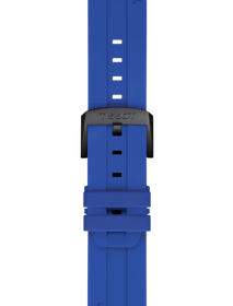 Zoom on Tissot Official Blue Silicone Strap Lugs 22mm