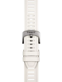 Zoom on Tissot Official White Silicone Strap Lugs 21 mm