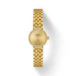 Front view of the watch Tissot Lovely Round 19.5mm with shadow