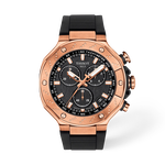 Front view of the watch Tissot T-Race 45mm with shadow