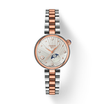 Front view of the watch Tissot D&eacute;sir 29.6mm with shadow